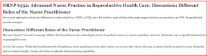 NRNP 6552: Advanced Nurse Practice